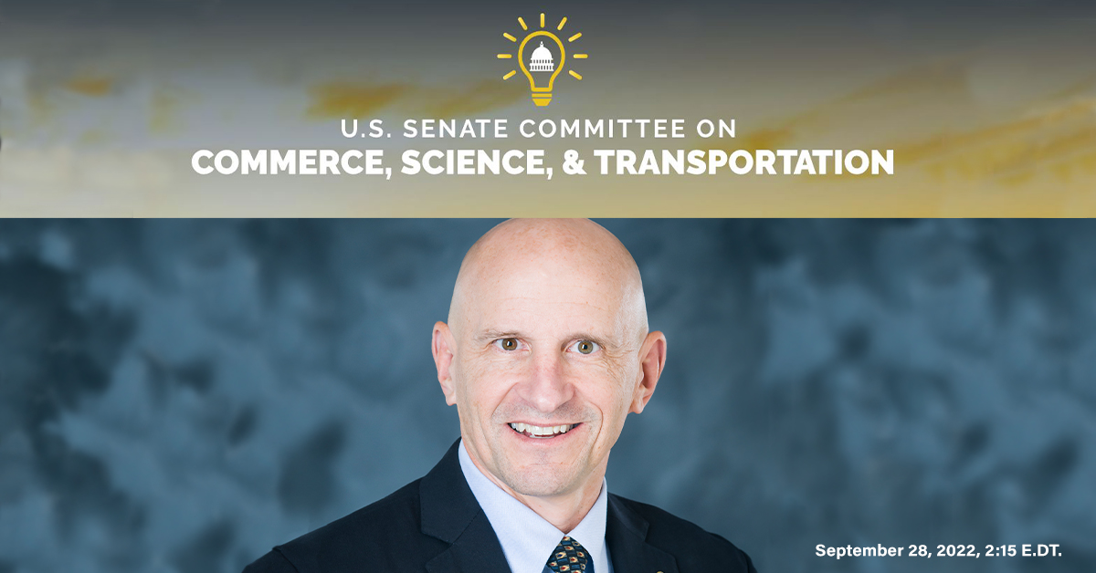 Executive Director, Colonel (Retired) Stephen ‘Lux’ Luxion will represent ASSUREuas for upcoming testimony before the Senate’s Subcommittee on Aviation Safety, Operations and Innovation Hearing